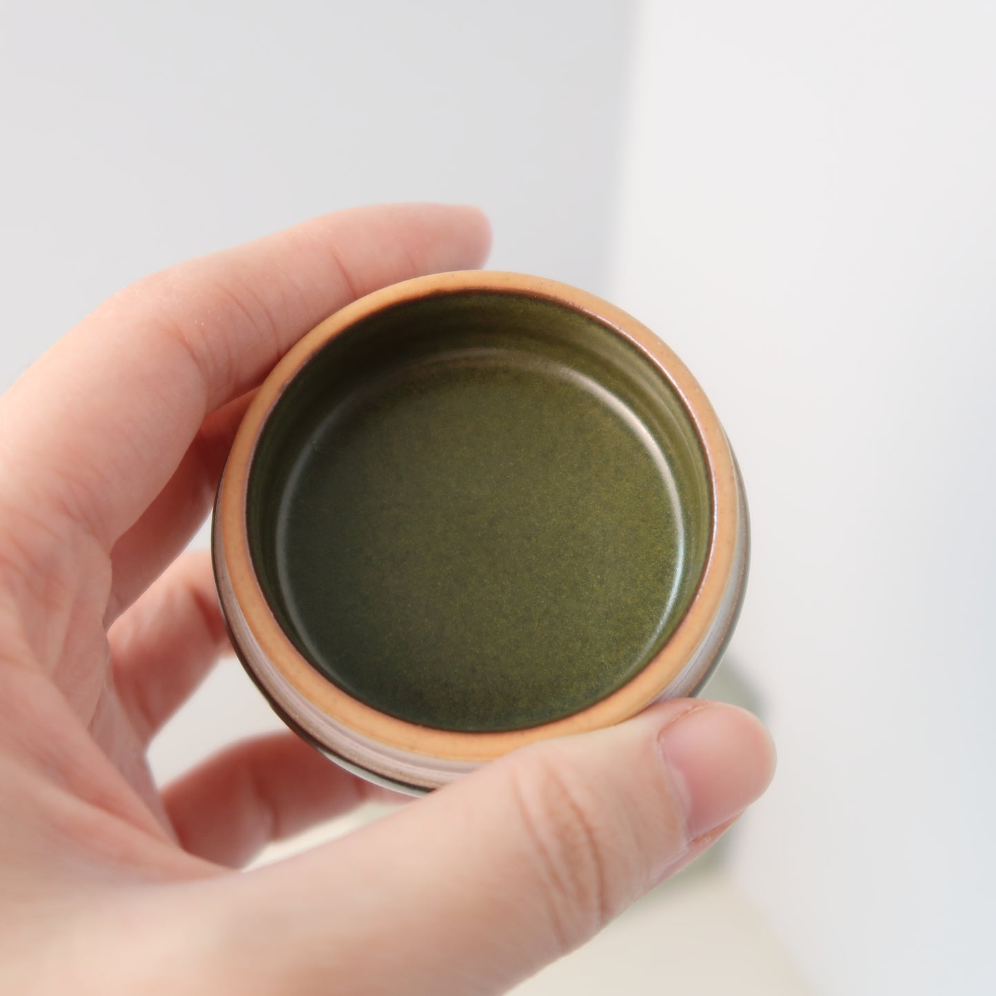 Matcha Glaze Tea Caddy